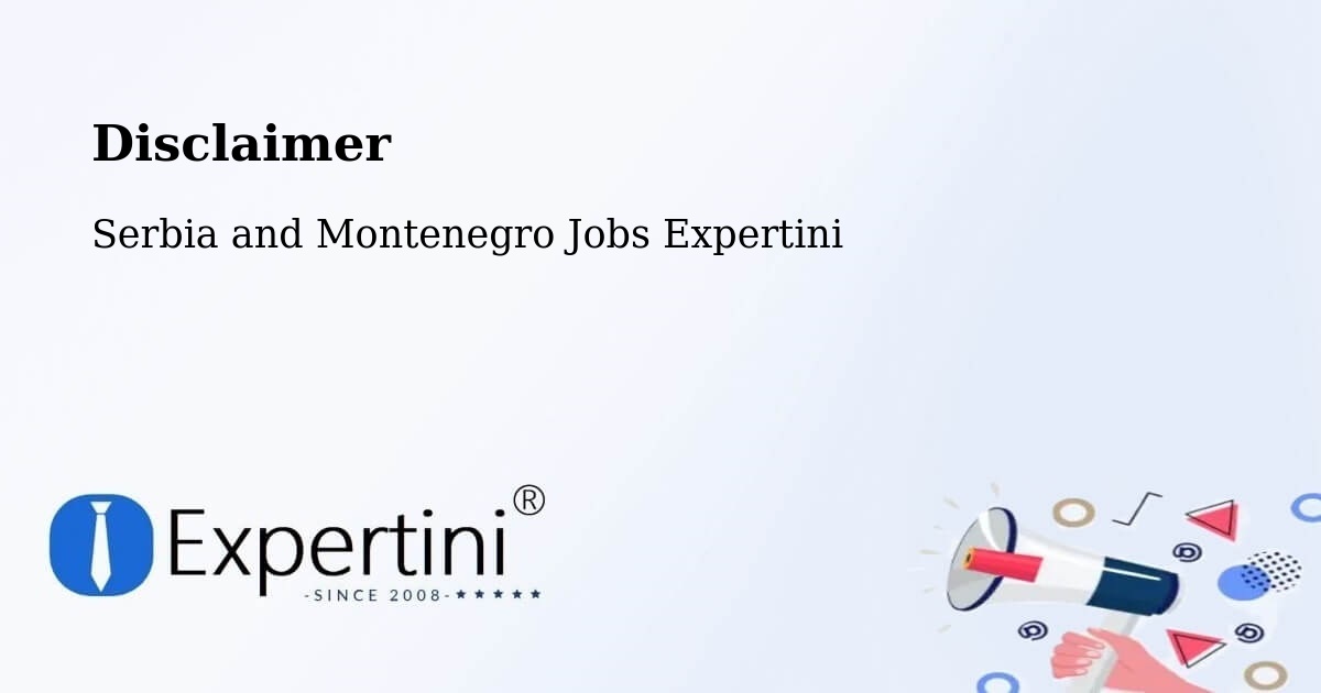 Disclaimer – Renfrew - Serbia and Montenegro Jobs Expertini